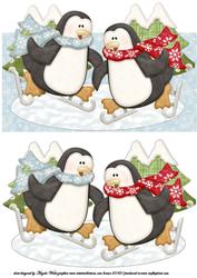 Skating Penguin Friends