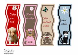 Animal Bookmarks Wavy