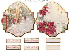 Christmas Vintage Scene Toppers