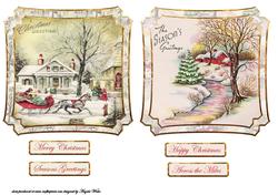 Vintage Christmas Card Fronts