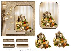 Christmas Gifts, Baubles and Holly