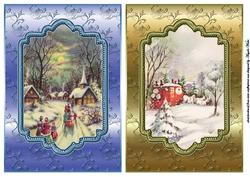 Christmas Vintage Winter Scenes