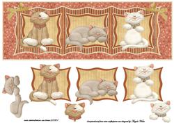 Three Contented Cats