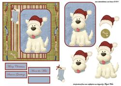 Dog Dressed for Christmas