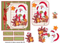 Santa Bear and Mouse