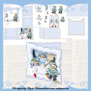 Penguin Fun Cut and Fold Card