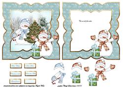 Frosty and Fred Snowman Christmas Tree