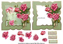 Vase of Pink Rose's
