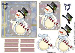 Sugar Cane Snowman