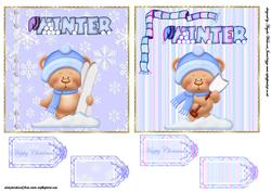 Winter Bears Toppers