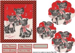 Scottie Dogs Wish You a Merry Christmas