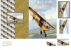 Piper Plane in Flight
