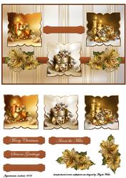 Christmas Decorations, Candles and Poinsettia