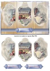 Victorian Coach and Horses Panel Card