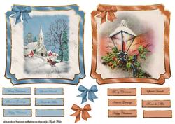 Church and Lamplight Toppers