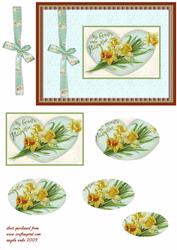 My Own Hearts Valentine with Daffodils
