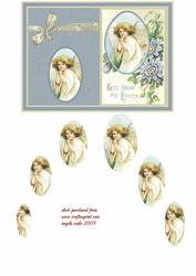 Angel and Passion Flowers for Easter