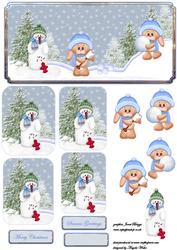 Building a Snowman and Playing Snowballs