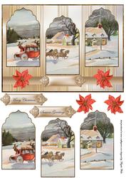 Coach and Friends at Christmas Panel Card