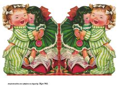 Toddler and Doll Shaped Card