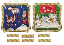 Rudolf Reindeer and Kittens