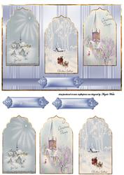 It's a Blue Blue Christmas Panel Card