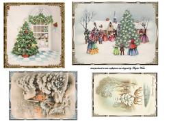 Vintage Various Christmas Toppers