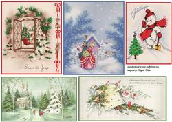 Variety Vintage Christmas Toppers
