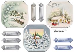 Vintage Christmas Toppers 3