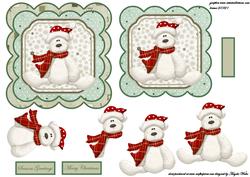 Christmas Bear Card Front