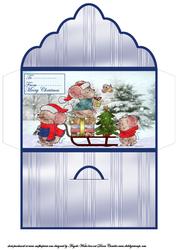 Christmas Eve Mice Money Wallet