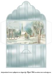 Vintage Christmas Church Money Wallet