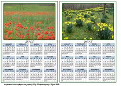 Poppy and Daffodil Calendars