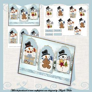 Three Happy Snowman Mini Kit
