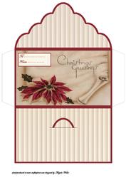 Poinsettia Money Wallet