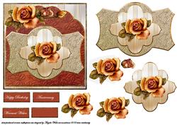 Fall Roses Card Front