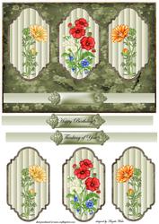 Spring Flowers Panel Card