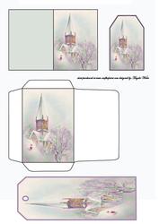 Christmas Prayer Giftcard, Tag, Envelope and Bookmark