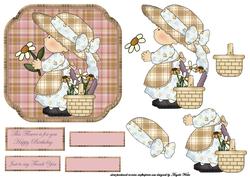 Flower for You Card Front and Decoupage