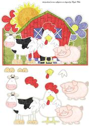 Farmyard Animals Over the Edge