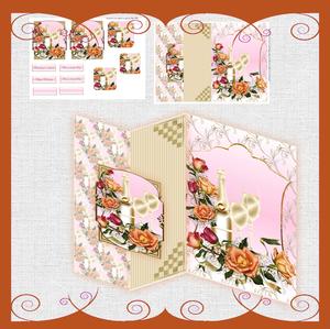 Roses and Birthday Celebrations Mini Kit No Hole Fold Back C