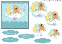 Baby on a Cloud Card Front