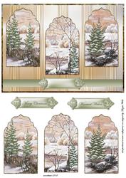 Winter Scenes Card Front with Panels