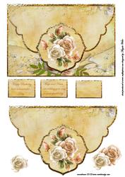Rose Birthday Envelope Card
