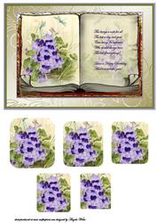Pansy Book Style Card Front
