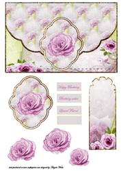 Rose Romance Envelope Card Front