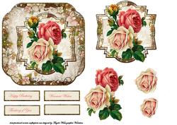Rose Victorian Card Front