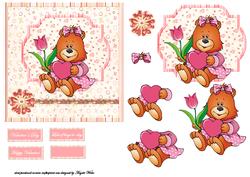 Valentine Bear Card Front