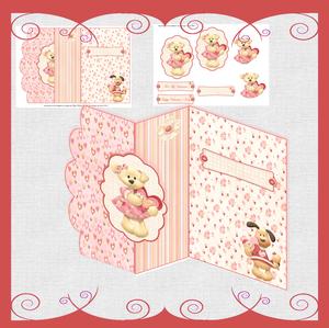 Puppy Girl Love No Hole Fold Back Mini Kit