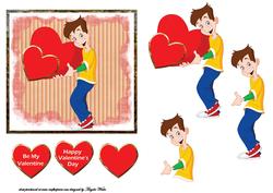 Valentine Boy Card Front